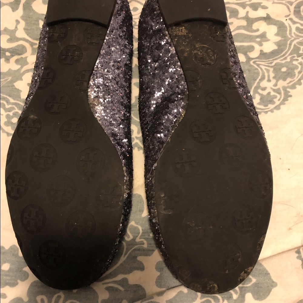 Tory Burch Reva Flats glitter size 8 - Picture 3 of 3